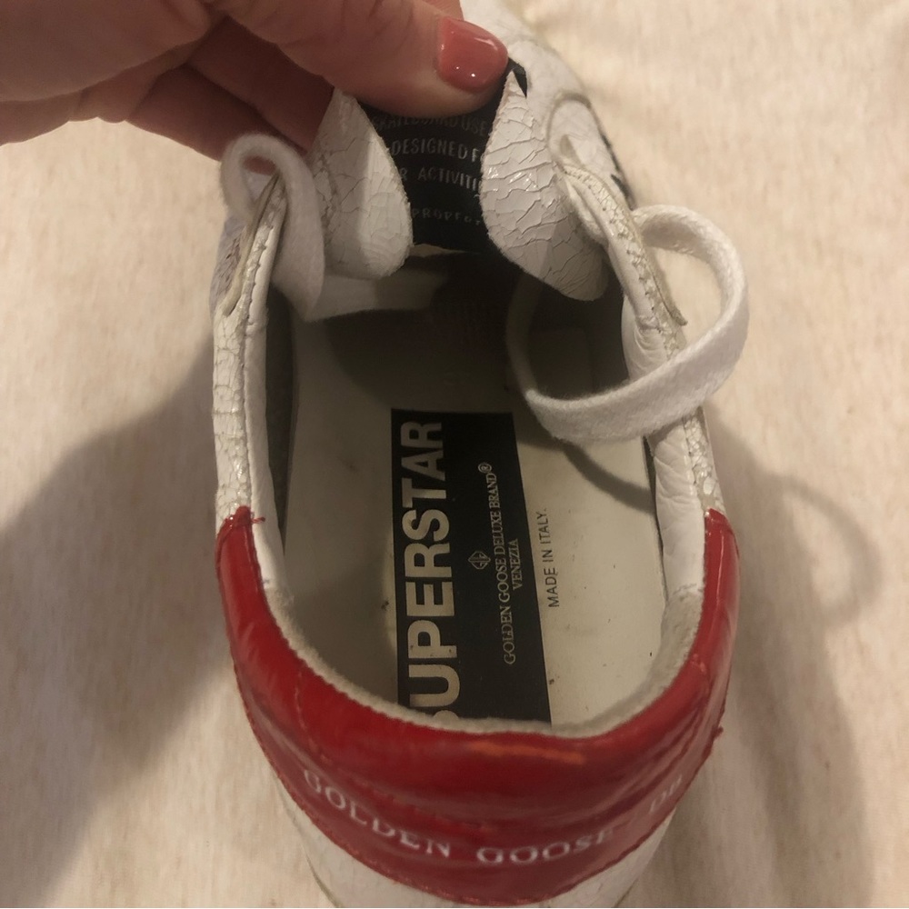 Golden Goose superstar cracked leather sneakers, EUC - Picture 10 of 10